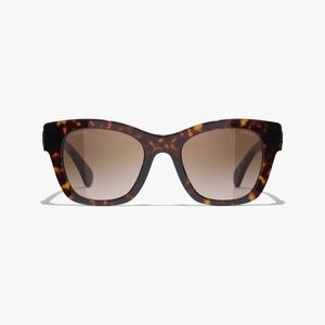 Authentic Chanel Square Sunglasses - Tortoise